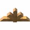 Ekena Millwork Redmond Rough Sawn Timber Gable Bracket, Western Red Cedar, 48"W x 24"H x 6"D x 6"F, 12/12 Pitch GBW048X24X0606RED00RWR - alternate 2